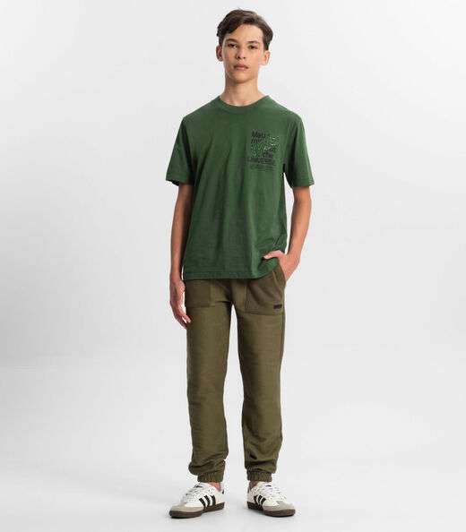 Camiseta Juvenil Masculina Minty Verde