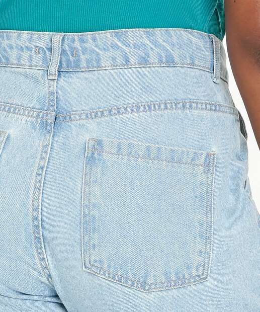 Calça Jeans Reta Slouchy Feminina Marisa