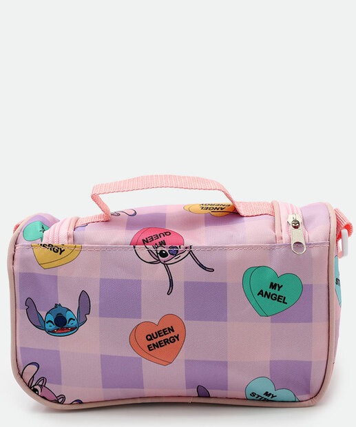 Lancheira Térmica Feminina Stitch Disney Rosa