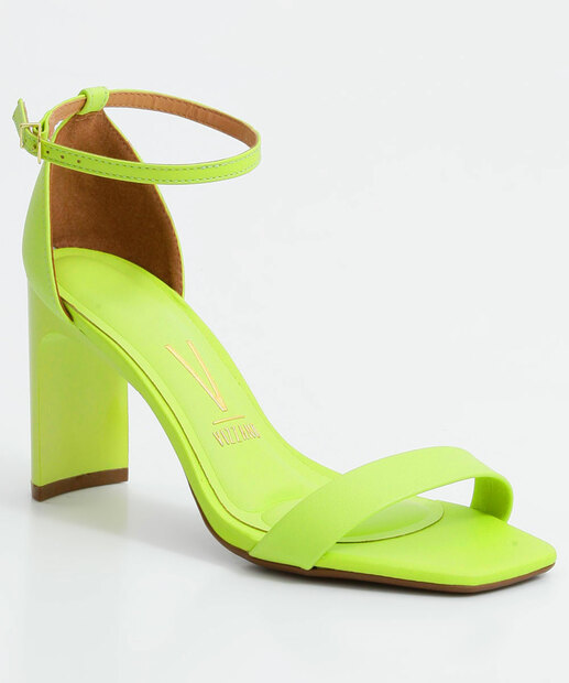 Sandália Salto Grosso Feminina Vizzano