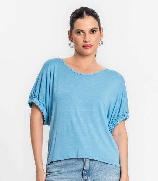 Blusa Viscose Infinita Cor Azul