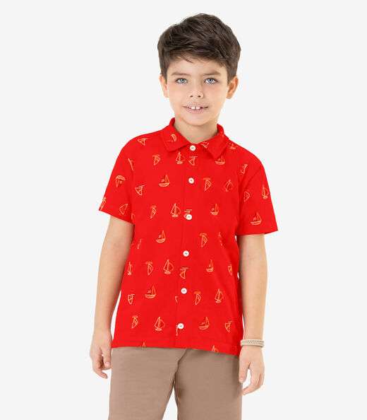 Camisa Infantil Masculina Rovi Kids Laranja