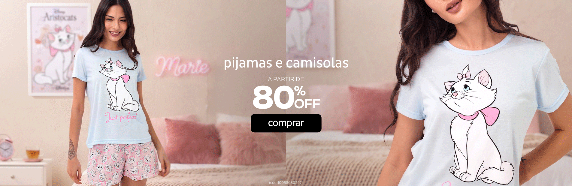 Pijamas e Camisolas com até 80% Pijamas e Camisolas com até 80%