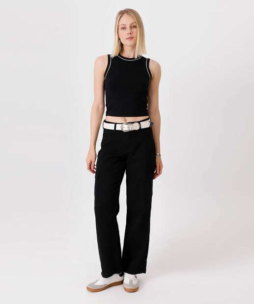 Blusa Regata Feminina Viés Marisa