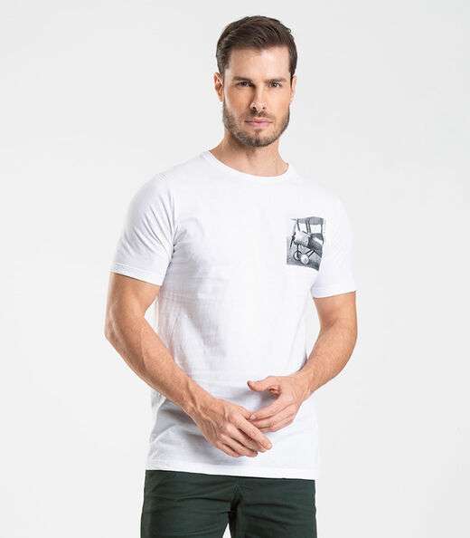 Image_Camiseta Masculina Meia Malha Diametro Branco