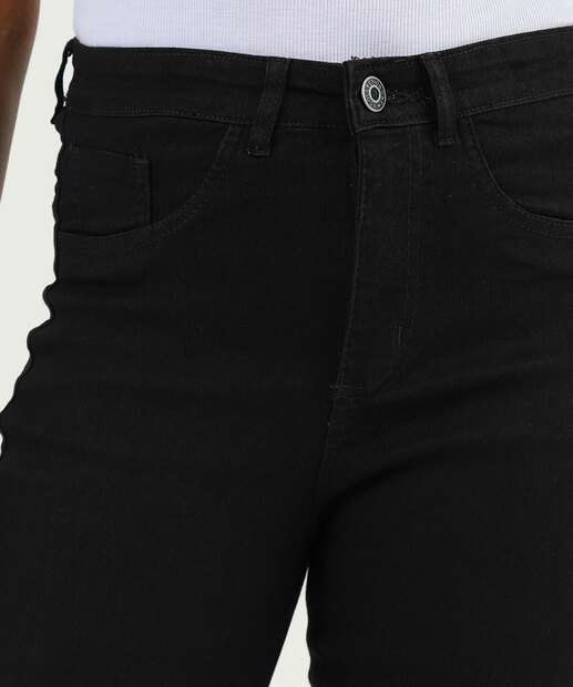 Calça Jeans Cigarrete Feminina Preto