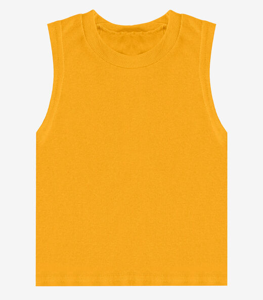 Regata Básica Infantil Lisa Soletex Amarelo