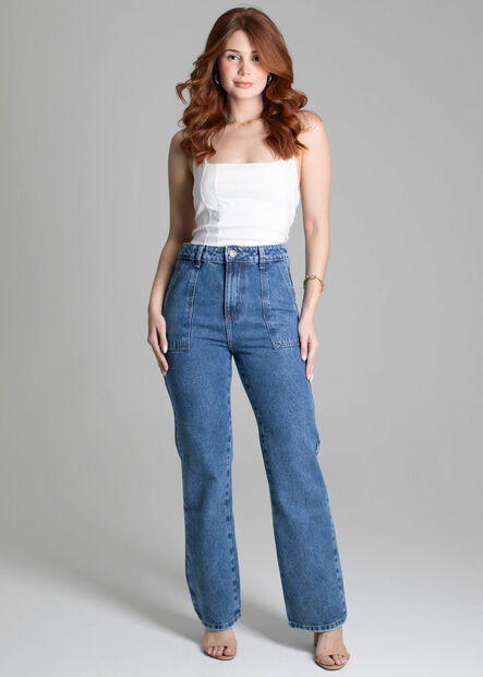 Calça Jeans Sawary Reta - 278086