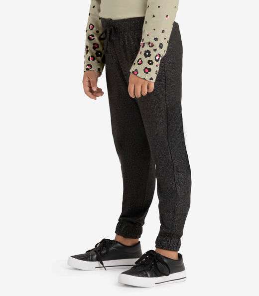 Calça Jogger Infantil Feminina Rovi Kids Preto