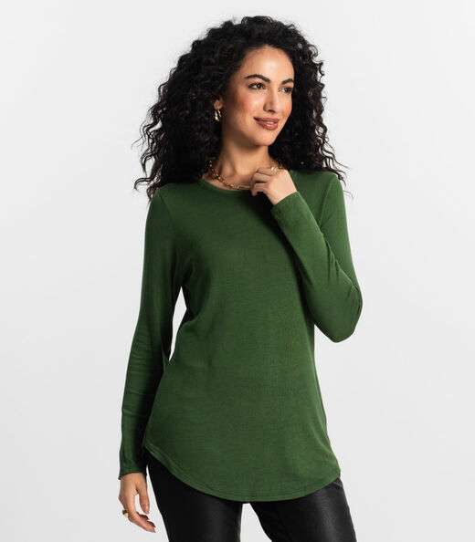 Blusa Feminina Manga Longa Rovitex Verde