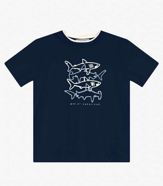 Image_Camiseta Masculina em Meia Malha Trick Nick Azul Marinho