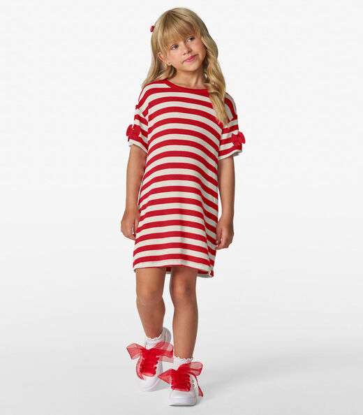 Vestido Infantil em Ribana 2x1 Trick Nick Vermelho