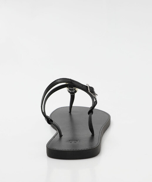 Sandália Feminina Rasteira Conchas Marisa Preto