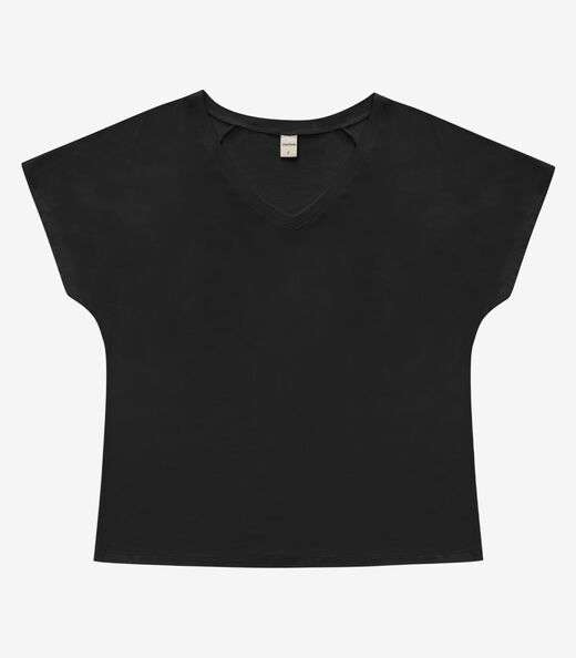Blusa Feminina Viscotorcion Rovitex Preto