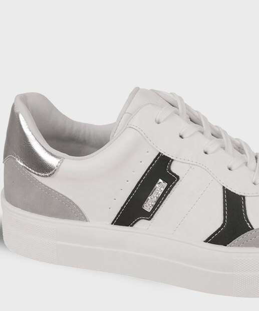 Tênis Casual Feminino Recorte Bebecê Branco