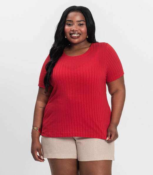 Image_Blusa Malha Delicate Plus Infinita Cor Vermelho