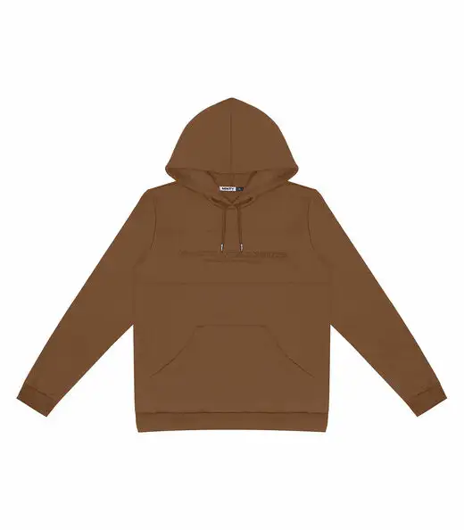 Blusão Juvenil Masculino Com Capuz Minty Marrom