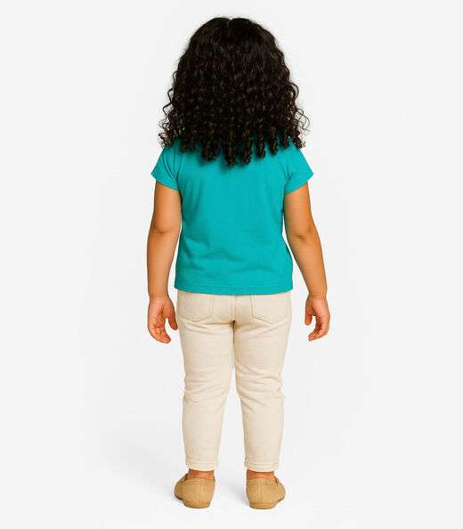 Blusa Infantil Menina Infinita Cor Verde