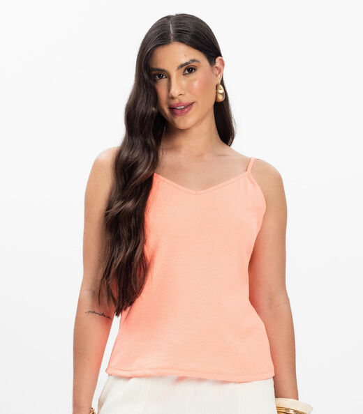 Blusa de Alça Infinita Cor Vermelho