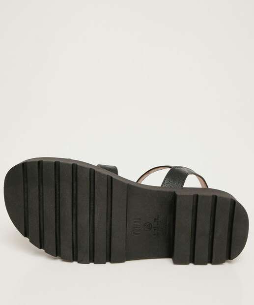 Sandália Flatform Feminina Fivela 