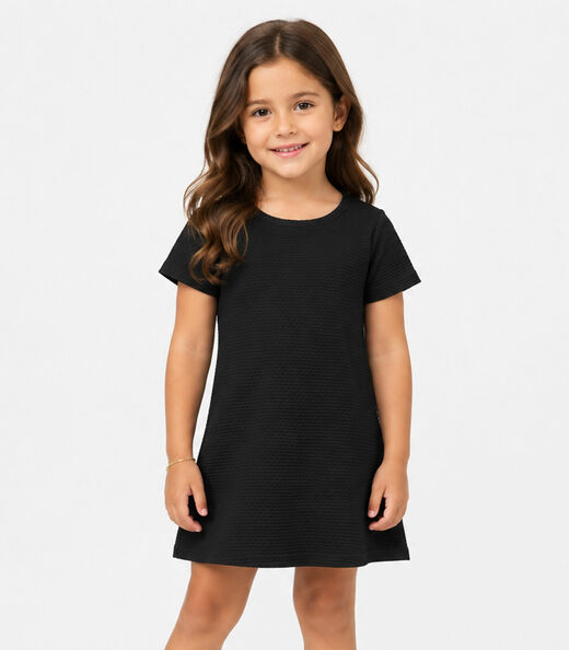 Image_Vestido Infantil Menina Em Malha Puvil Select Preto