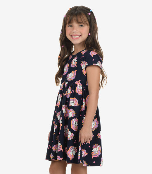 Vestido Cotton Rovi Kids Azul