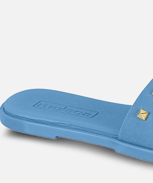 Rasteirinha Feminina Slide Tachas Moleca 