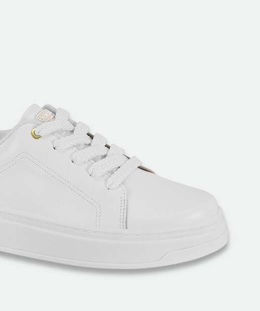 Tênis Casual Feminino Básico Beira Rio Branco 