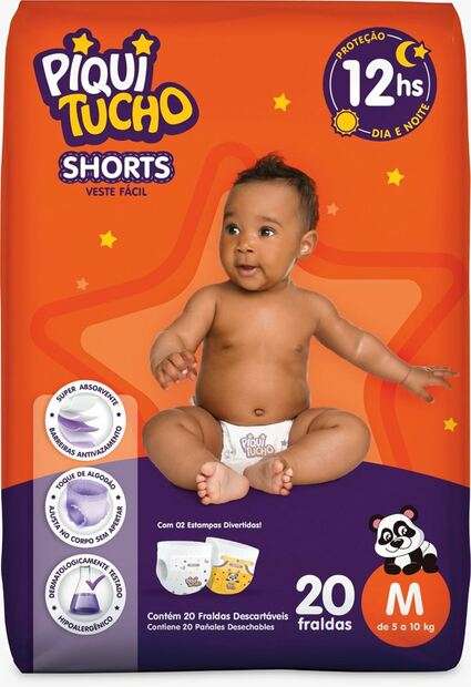Image_Fralda Shorts Piquitucho Jumbinho (M) 20 Unid
