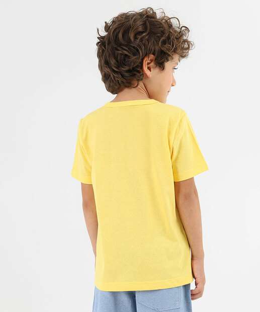 Camiseta Infantil Estampada Sonic Tam 4 a 10