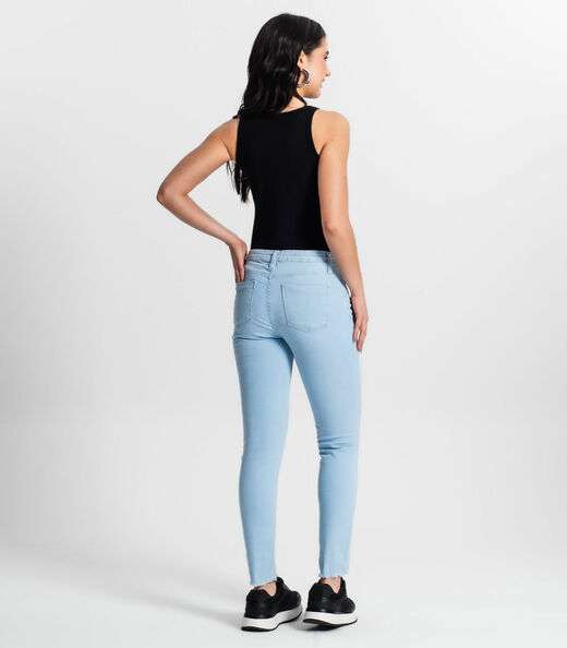 Calça Feminina Jeans Skinny Loom Azul