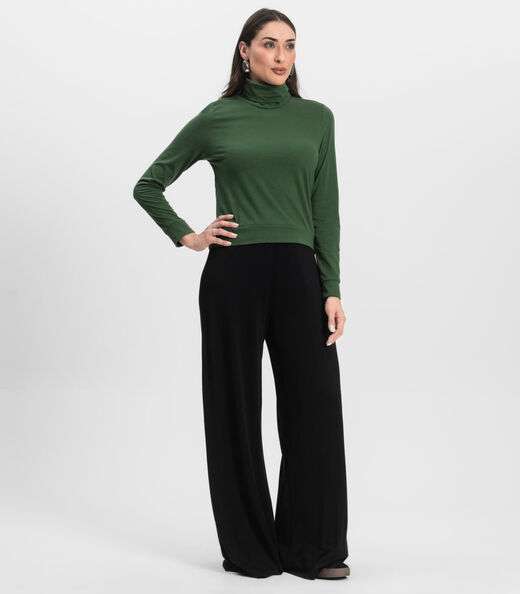 Moletom Gola Alta Infinita Cor Feminino Verde