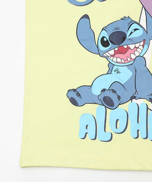 Regata Infantil Stitch Disney Tam 4 a 10 Verde