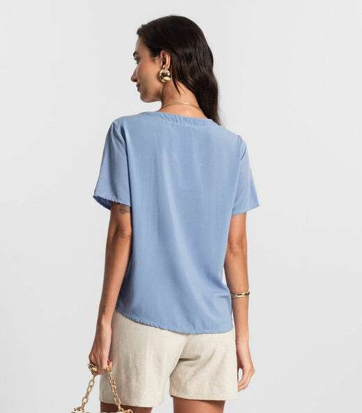 Blusa Feminina Lisa Endless Azul