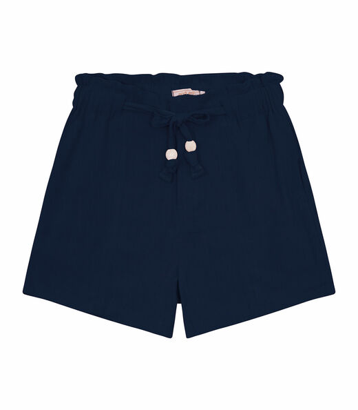 Shorts Feminino De Linho Strong Endless Azul