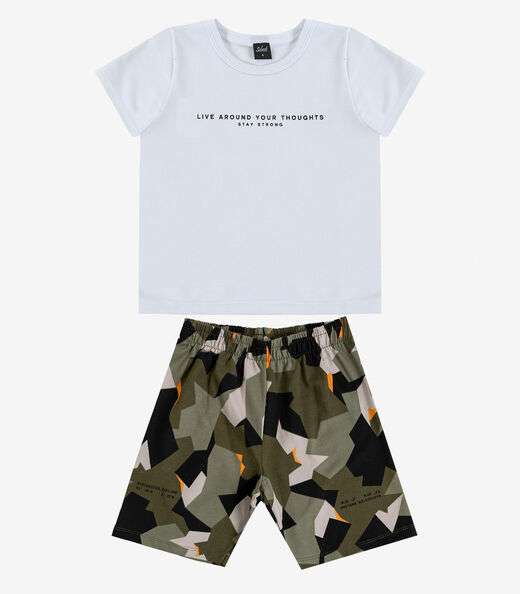 Conjunto Infantil Camiseta e Bermuda Select Verde