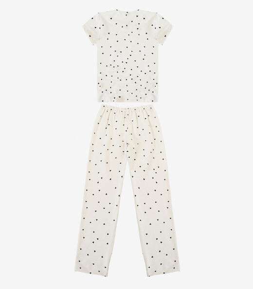 Pijama Feminino Infantil Select Bege