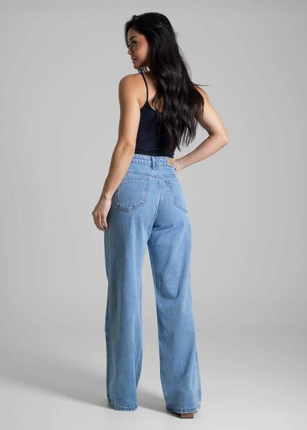 Calça Jeans Sawary Wide Leg - 282427