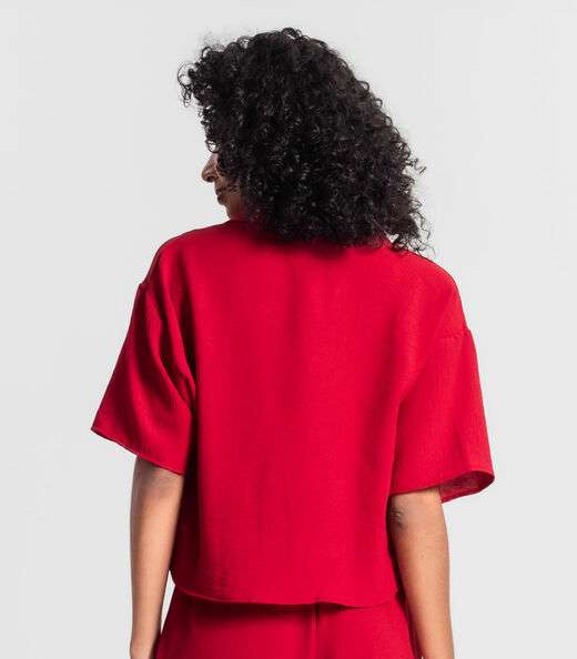 Camisa Feminina Em Air Flow Rovitex Vermelho