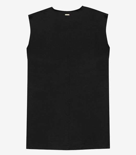 Vestido Feminino Curto Estampado Preto