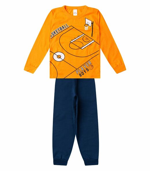 Image_Conjunto Menino Blusa Longa E Calça Select Laranja