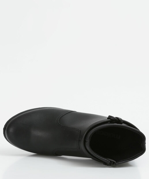 Bota Feminina Ankle Boot Bico Redondo Moleca 