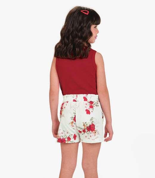 Conjunto Regata com Shorts Menina Trick Nick Vermelho