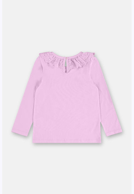 Blusa Infantil Gola Renda Up Baby