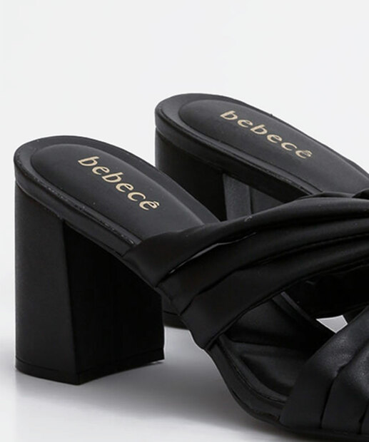 Tamanco Feminino Salto Grosso Tiras Bebecê