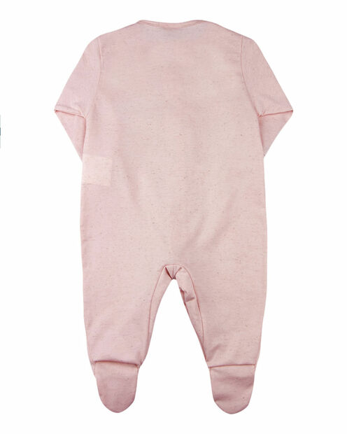 Macacão de Bebê Malha Linhotex Balões de Coração - Rosa