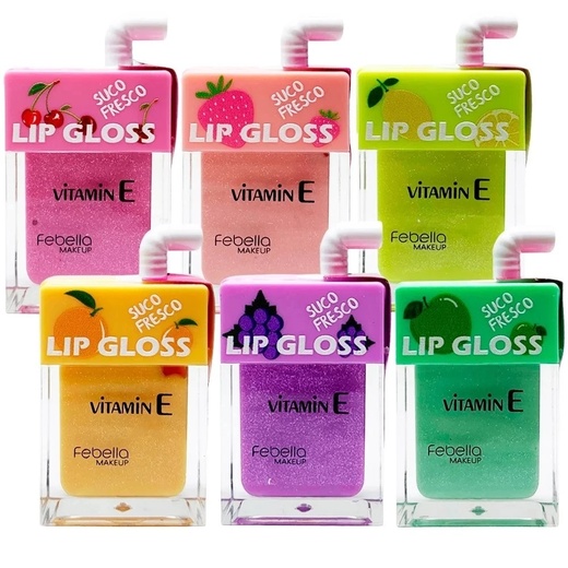 Lip Gloss Suco Fresco Febella Makeup LG4055