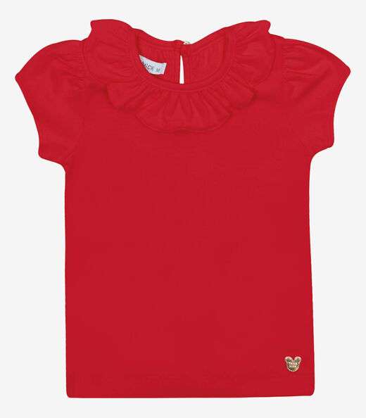 Blusa Infantil Menina Cotton Trick Nick Vermelho