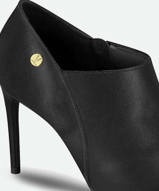 Bota Feminina Ankle Boot Salto Fino Bico Fino Vizzano