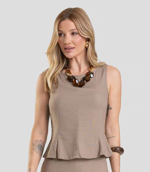 Image_Regata Feminina em Tecido Linho Dianna Marrom